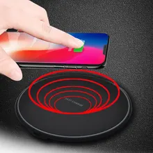 Qi Беспроводное быстрое зарядное устройство для зарядки для Sansung Galaxy S9 S8 Plus Note 8 power Bank для IPhone X 8 быстрое индукционное зарядное устройство