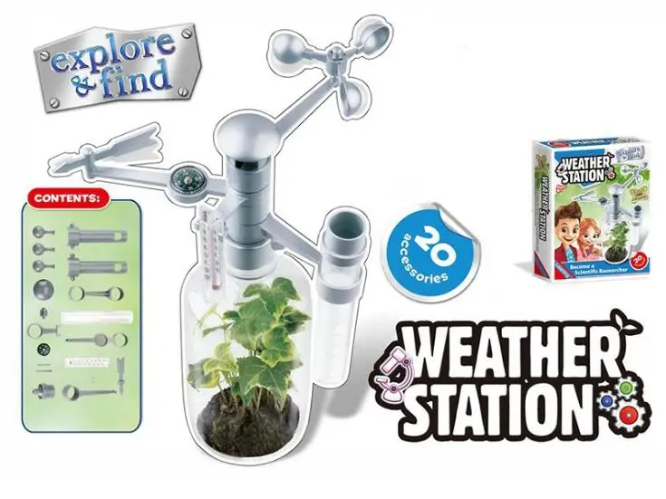 

Small Weather Station Science Explore Toy For Children DIYExperiment Accessories Popular Science Physics Educaiton Learning Toy