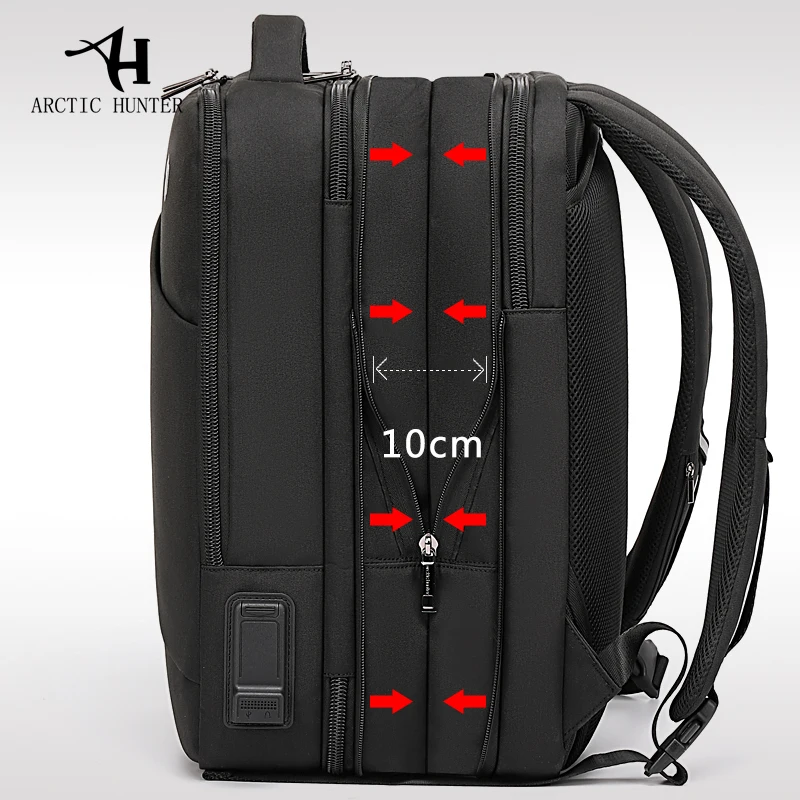

Arctic Hunter Man Backpack Fit 15.6 Inch Laptop Usb Recharging Multi-layer High Capacity Travel Male Bag Backpacks