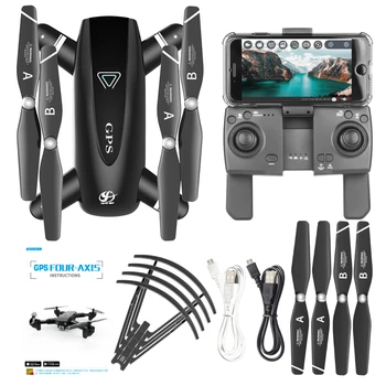 

New 4K / 1080P 16MP Camera Drone Double GPS Quadcopter FPV RC Drone With Live Video And Return Home Foldable RC Quadrocopter