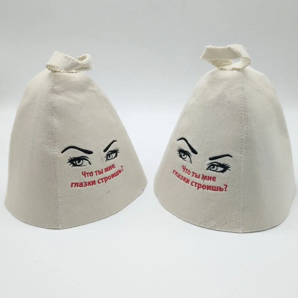 fashion design felt hat for sauna hearte,women shower cap,shower cap