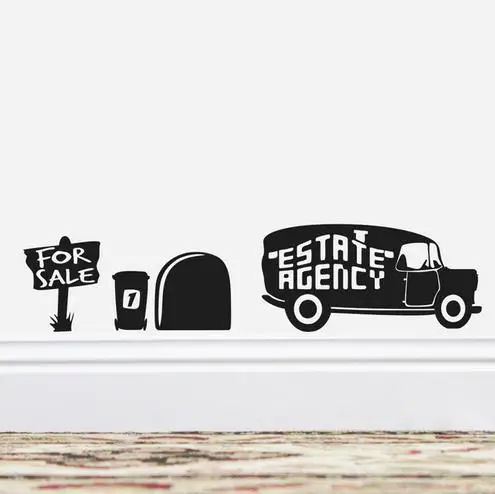 % funny mouse hole stickers wall stickers corner decoration kids gift diy adesivo de paredes cartoon animals decal mural art