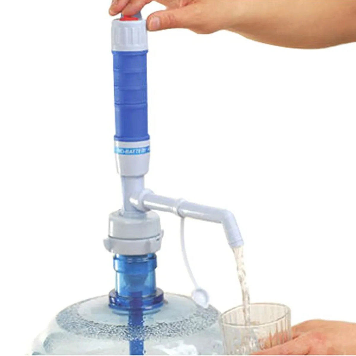 Удобный насос для питьевой воды в бутылках, портативный Электрический насос на батарейках с переключателем давления 0,9-1,0 галлонов/мин