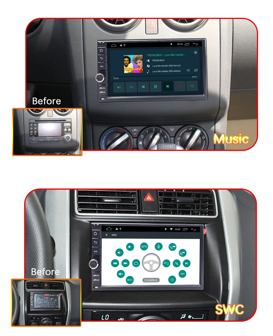 Discount Eunavi Universal 2 din Quad core 7