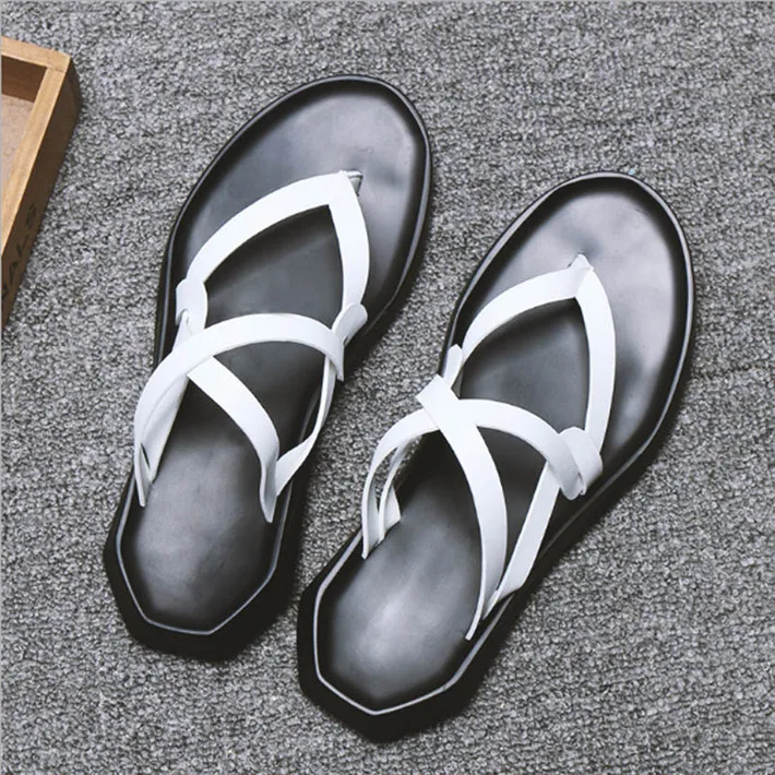 Tangnest/ г. Летние мужские сандалии новые сандалии-гладиаторы Высококачественная модная мужская обувь без шнуровки на плоской подошве для отдыха XML236