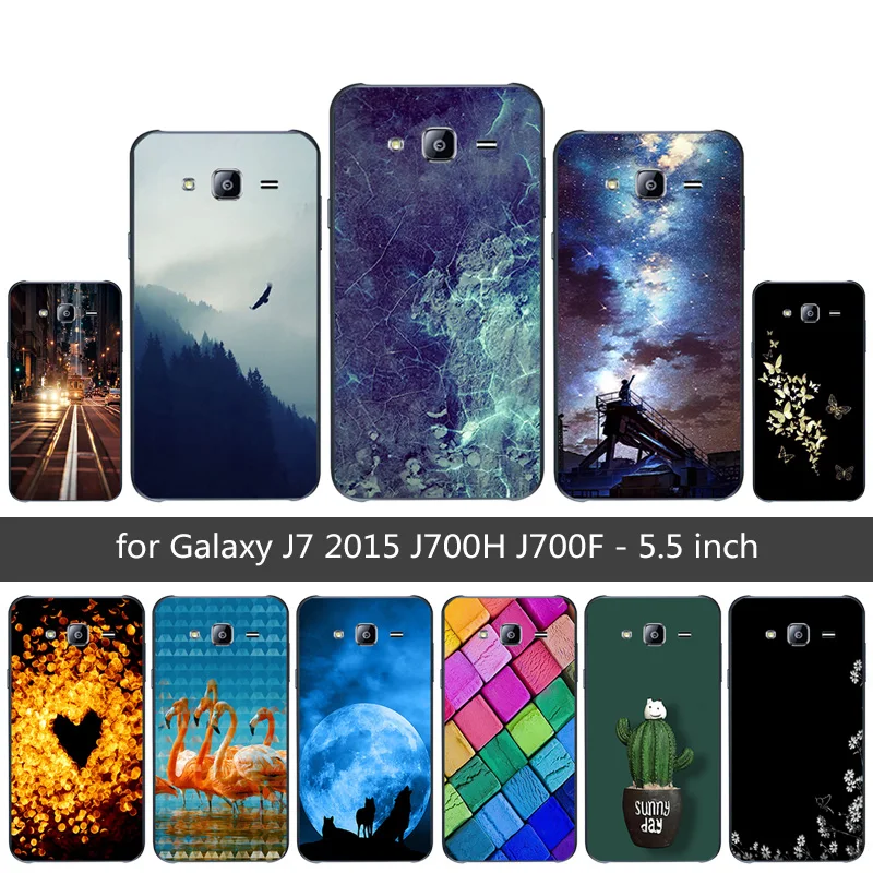 Для Samsung Galaxy J7 2015 J700H J700F J700 SM-J700F Мягкий силиконовый чехол для телефона |