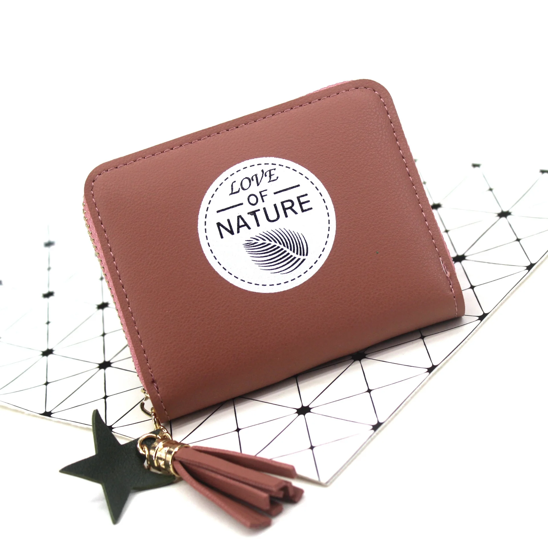 

Women's small wallet fashion new Korean version of the cute rivet card package organ card wallet zero retro wallet mini 370