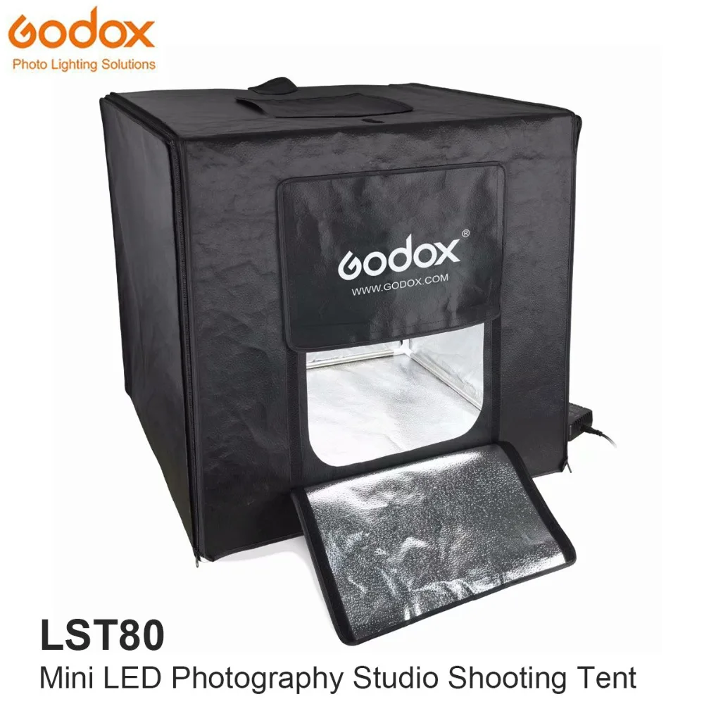 Godox Мини светодиодный тент для студийной фотосъемки 80*80*80 см LST80 3 шт. светодиодный светильник мощность 60 Вт 13500~ 14500 люмен с сумкой для переноски