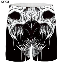 KYKU черные шорты мужские космические пляжные шорты Гавайские уличные шорты с 3d принтом готические повседневные мужские шорты летние мужские Новые Большие размеры