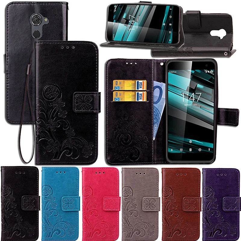 Cover Mobile Phone Case For Vodafone Smart Platinum 7 Flip PU Leather