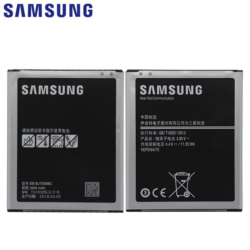 Samsung аккумулятор мобильного телефона EB-BJ700BBC EB-BJ700CBE 3000 мАч Замена для samsung GALAXY J7 J7008 J700F J7009 J7000