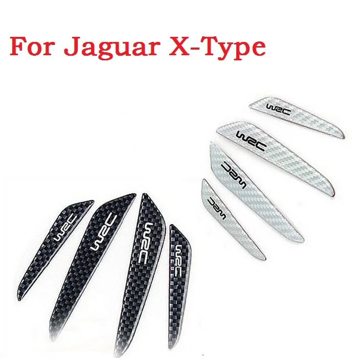 Car style 4pcs Universal Carbon Fiber Car Door Protection Strips for