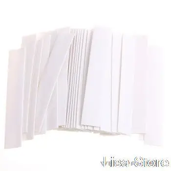 

100x 10mm Diameter White Heat Shrinkable Tube Shrink Tubing 100mm length 2:1