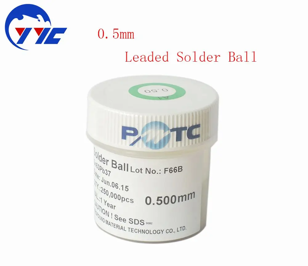 250K 0.50mm PB Leaded Solder Ball For PCB BGA Reballing Soldering