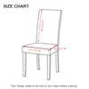1PCS Elastic Seat Chair Cover Printed Office Chair Cover Removable And Washable Stretch Banquet Hotel Dining Room Chair Case ► Photo 2/6