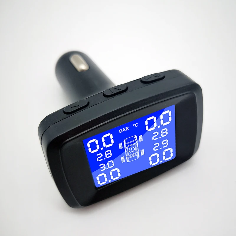 Автомобильный прикуриватель TPMS светодиодный дисплей внутренняя или внешняя