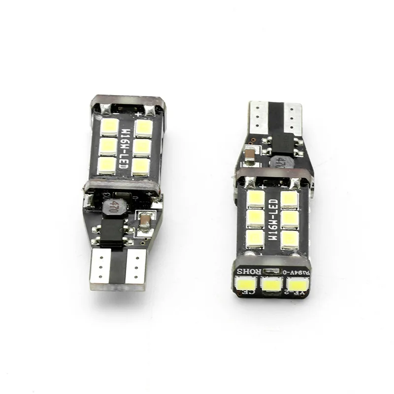 2 шт. Canbus T15 светодиодный обратный светильник W16W 15 SMD 2835 Светодиодный резервные