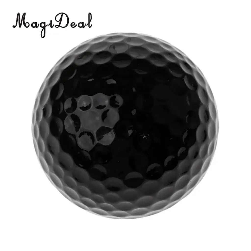 MagiDeal Professional Golf Ball - Golf Training Soft Balls - Practice Ball Black and White