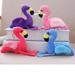 Новый 12 см Моделирование Фламинго милые мягкие животные дикий товары для птиц мягкая коллекция игрушка подарок на день рождения подвеска