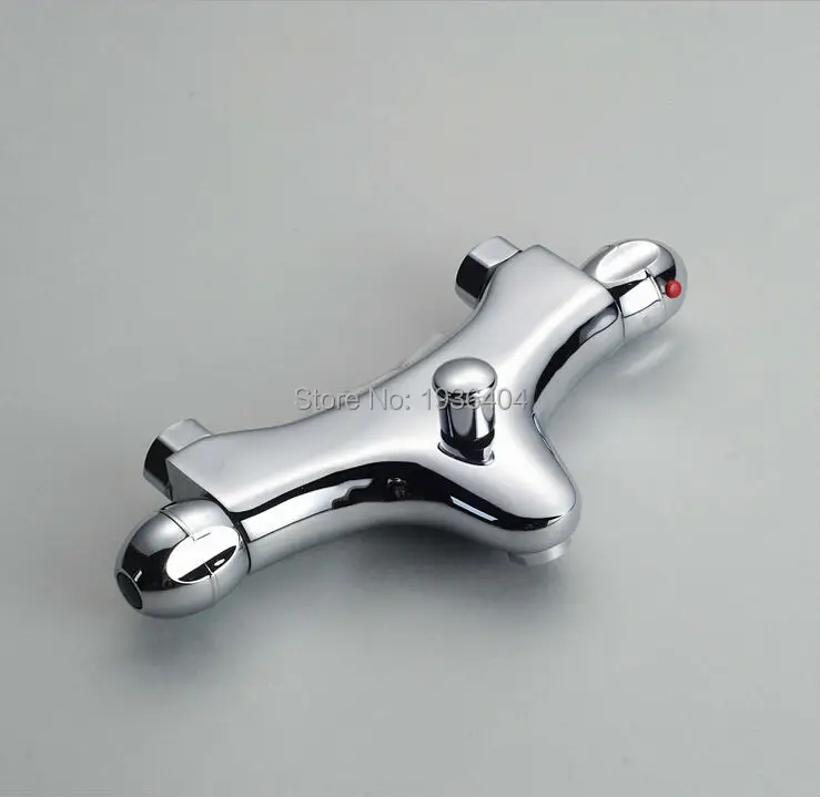 Thermostatic Mixing Valve Bathroom Thermostat Faucet Shower Mixing Dual Handle Temperature