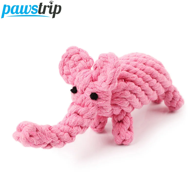 

3 Design Cartoon Braided Dog Toys Cotton Rope Cleaning Teeth Dog Chew Toys