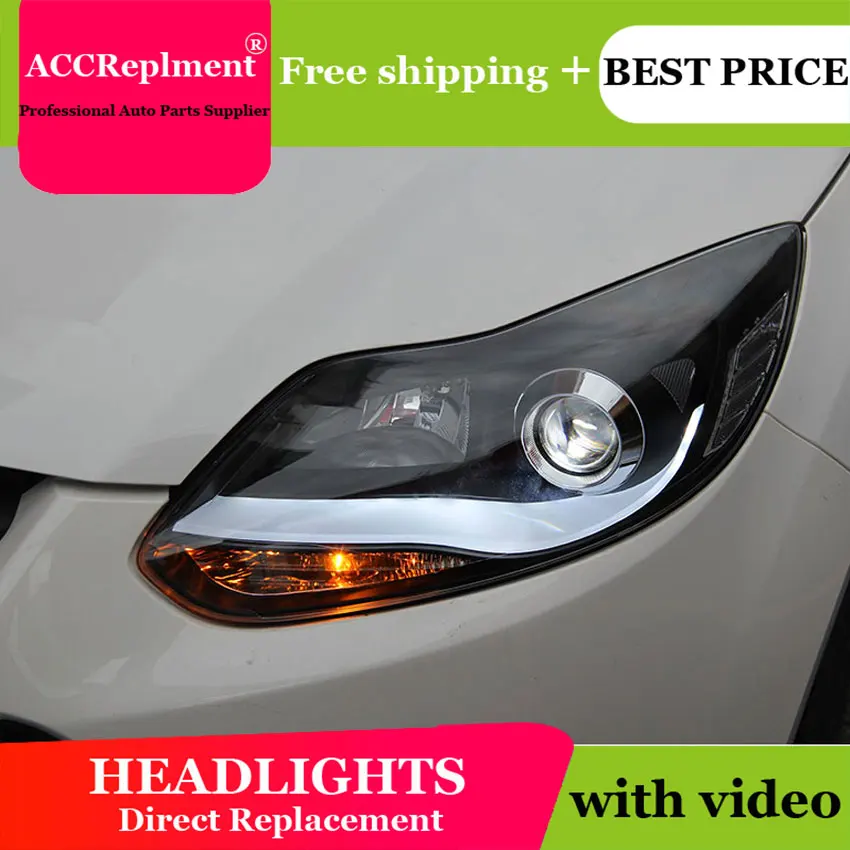 AUTO.PRO headlights for Ford Focus 2012 2014 led xenon headlamps for