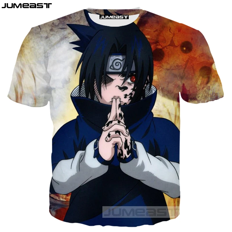 Мужские/женские модные футболки с 3D принтом в стиле хип хоп Naruto летняя футболка