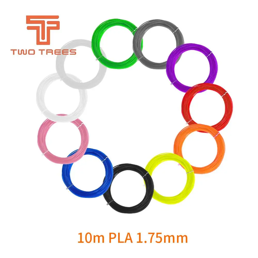 

3d Printer Filament PLA 10m 1.75mm Extruder Pen Makerbot Plastic Consumables Material glowing filment Christmas diy gift kid