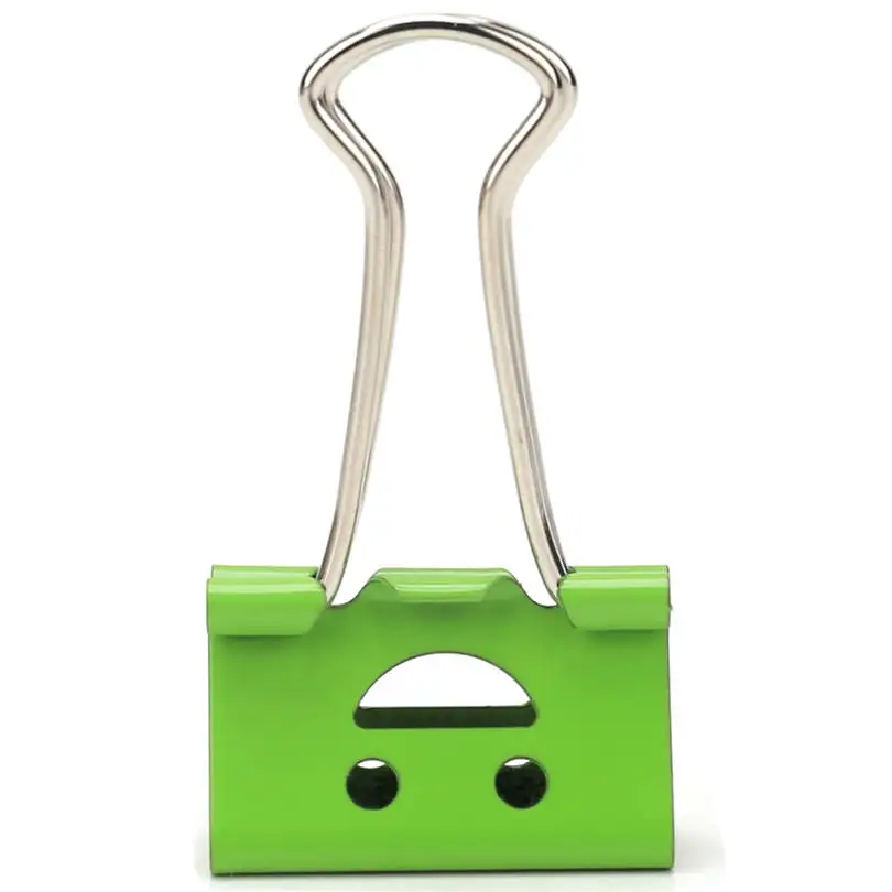 Deli Smiling Binder Clips, ширина 1 дюйм, четыре цвета, 48 клипов в упаковке, № 8486