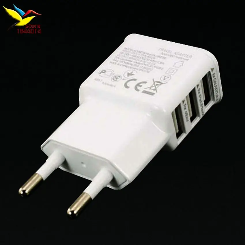 Plug da ue para Iphone Carregador de Parede 4s para Samsung Multi Dispositivo Charger 5 6 5s 7 Galaxy s5 Power Adapter Viagem 500 Pçs - Lote 5v 2a Usb 4 5V 2A Multi Dispositivo USB Charger Plug