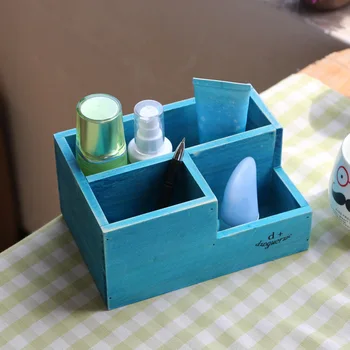 

Vintage Retro Storage Boxes Natural Wooden Box Durable Wood Office Organizer Pen Holder Cosmetic Box Gifts