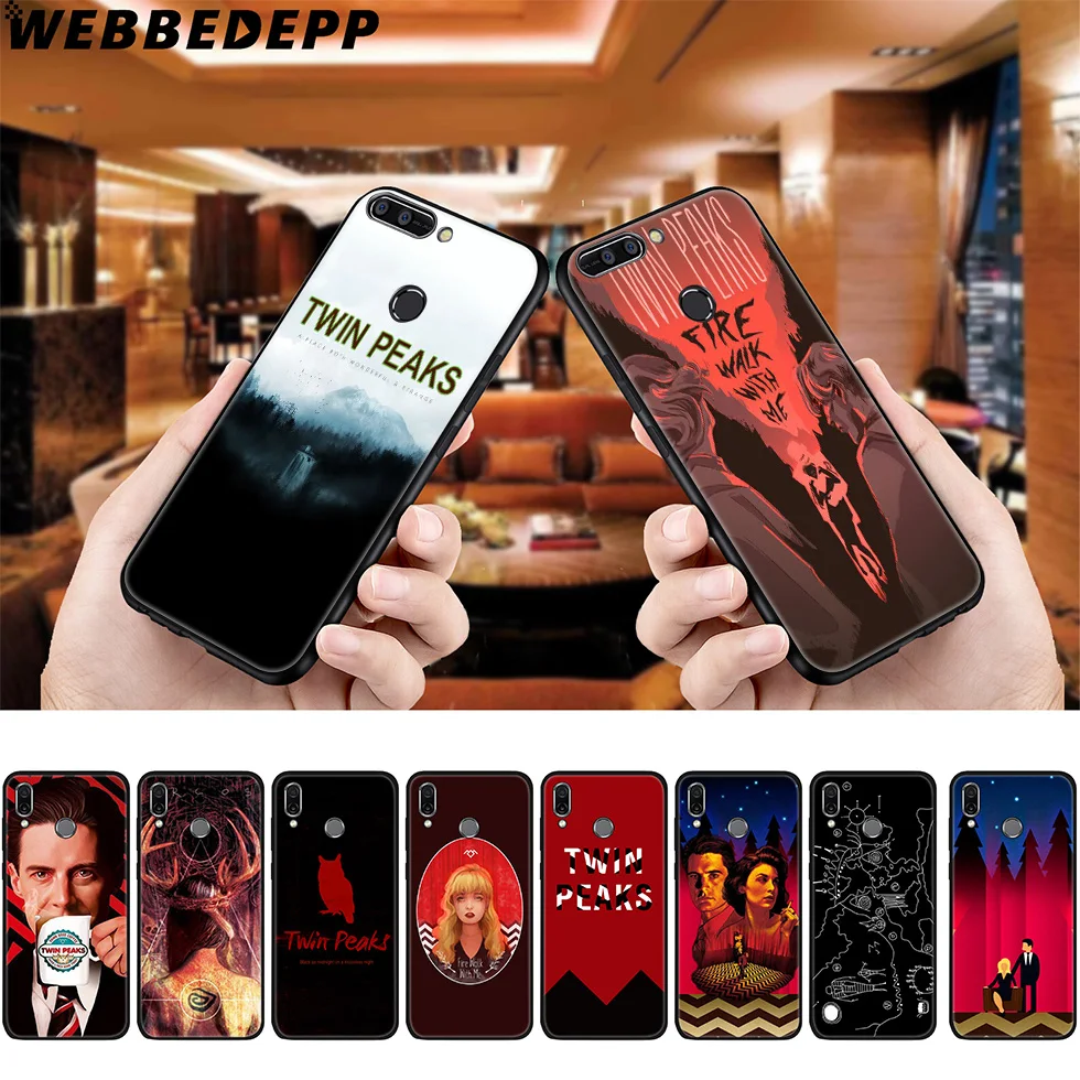 Мягкий чехол WEBBEDEPP Twin Peaks Tv для Huawei P8 P9 P10 P20 P30 Lite Pro P Smart Z Plus 2019 Y6 Prime 2018 2017 Mini |