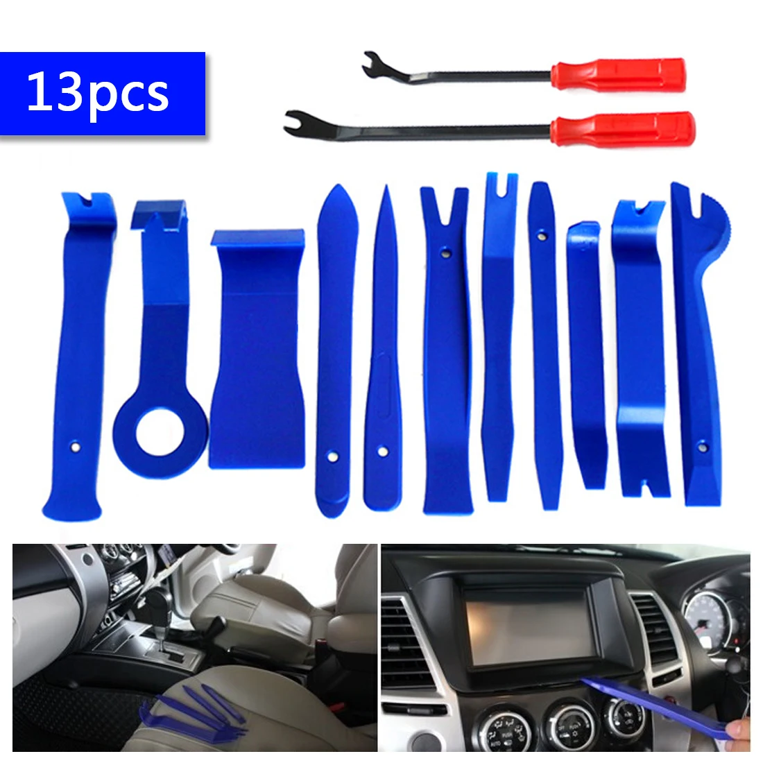 Hand Tool Kit 13pcs Pry Disassembly Tool Interior Door Clip Panel Trim