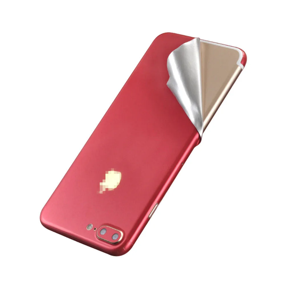 سطح الجليد ل فون 5 6 7 8 X الأحمر الخلفي فيلم رقيقة واقي للشاشة الغطاء الواقي ملصقات اللون المقرب الخلفية طبقة للزينة