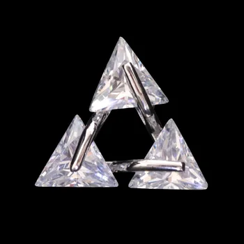 

Mini Triangles Rhinestone Brooches for Women Fashion Jewelry Brooch Pin Hollow Geometric Crystal Pin broches de mulheres de luxo