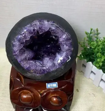 

WBY---916+++TALL HUGE AMETHYST CRYSTAL CLUSTER CATHEDRAL GEODE FROM URUGUAY W/ POLISH