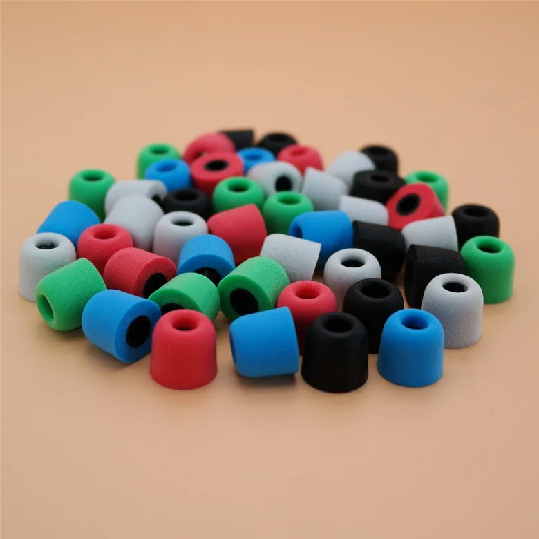 50pcs/lot 5mm Memory Foam Eartips Earbuds Ear Tips Buds For Inear