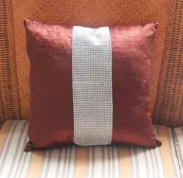 Европейский роскошный Алмазный чехол для подушки наволочка вельветовый чехол для подушки диван квадратная кровать без дома комната автомобиля Dec#954 - Цвет: 4