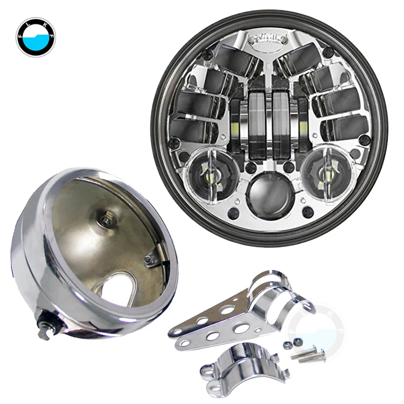 

5.75 inch led projector Daymaker headlight with White DRL lights For Honda Shadow Aero Phantom VLX 600 750 VT 1100.