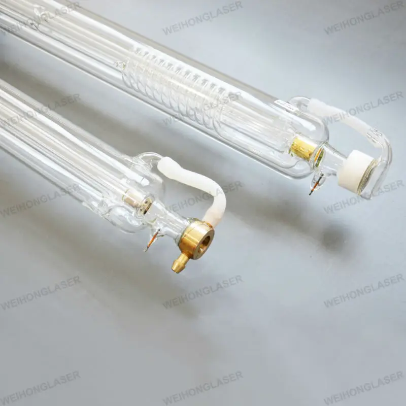 2 Pieces/lot Co2 Laser Tube 60W 1200mm Length 55mm Diameter Free Wires Connection Service
