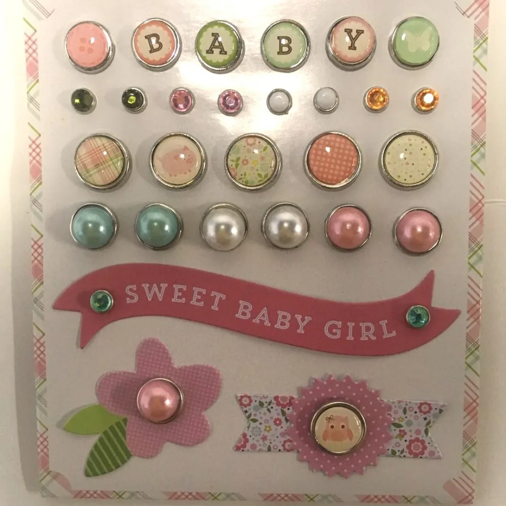 1 Pastels Sheet Enamel Dots Self Adhesive Embellishments//Cardmaking