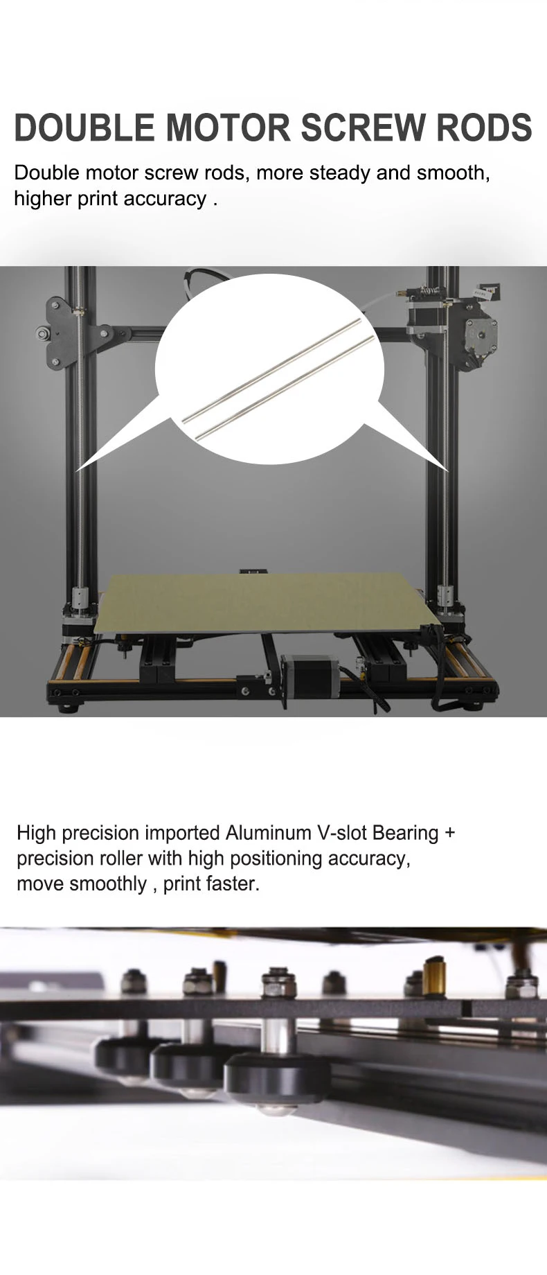 CREALITY 3D CR-10S CR-10 S4 CR-10 S5 CR-10 опционально, Dua Z Rod FilamentDetect Resume power Off опционально 3d принтер DIY Kit