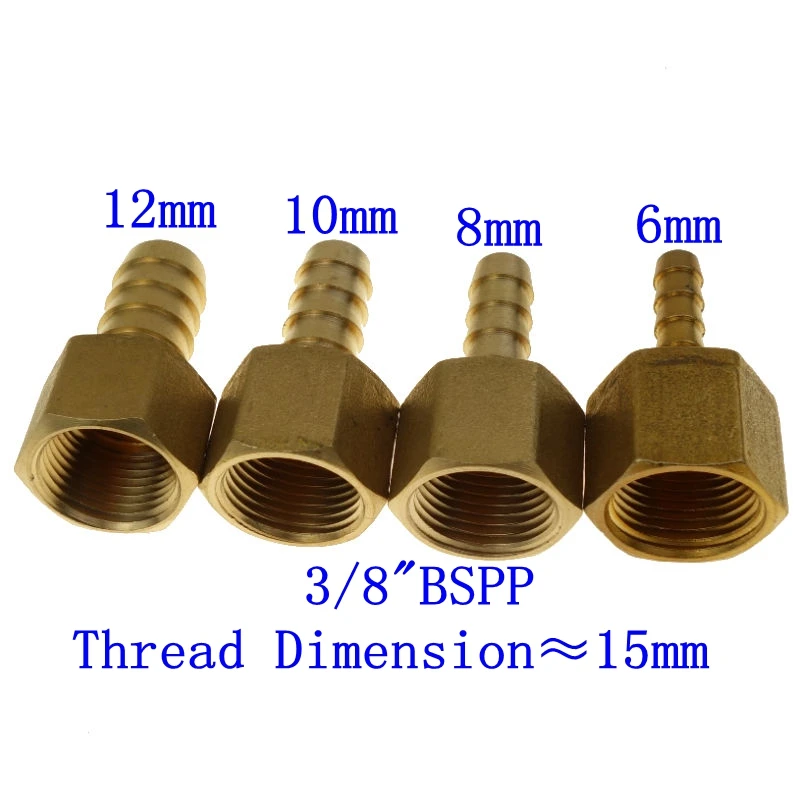 Details about   BSP Thread Fitting x Barb Hose Tail End Connector/Splitter For Air Fuel Water
