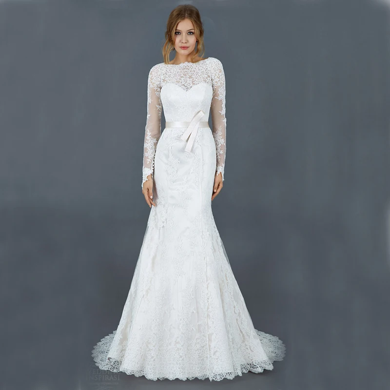Atelier Eme Del Progettista di Marca 2017 New Sirena Abiti Da Sposa In  Pizzo A Manica Lunga Sheer Neck Robe De Mariage Abiti Da Sposa|bridal  gown|bridal gown designdesigner bridal gowns - AliExpress