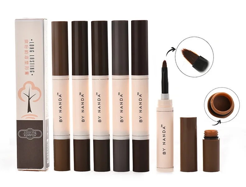

2017 NEW Professional Waterproof Makeup Eyebrow Set Tint My Brows Gel Long Lasting Grey Brown Henna Eyebrow Tattoo Dye Gel