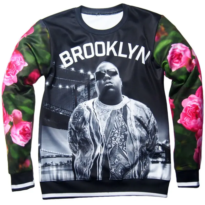

The Notorious B.I.G. Biggie Smalls Tupac Fashion Men Sweatshirts Couples Sweats Unisex 3D Tops Hoodies size S-5XL