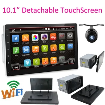 

Finally Sales 10.1" 2 DIN Quad Core Car Radio Stereo Autoradio GPS Navigation Detachable Screen Full Touch Android 6.0 No DVD SD