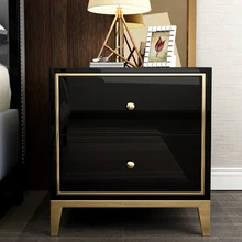Белый черный Современный Железный литой золотой тумбочка кофе диван конец прикроватный столик мебель для дома постельный шкаф спальня