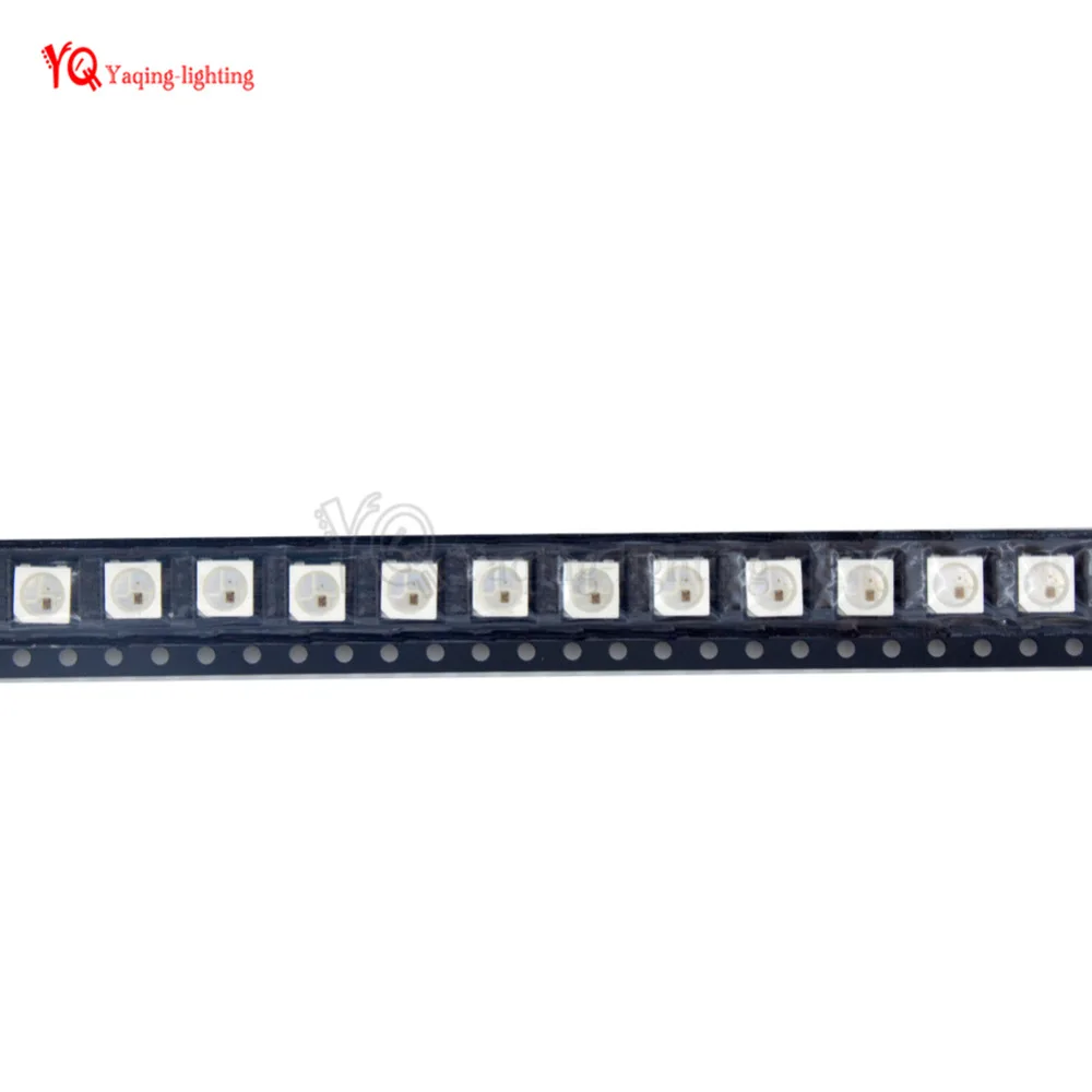 Светодиодный чип WS2812B 10 ~ 1000 шт. 4 контакта 5050 RGB SMD черно белый светодиодный экран 5