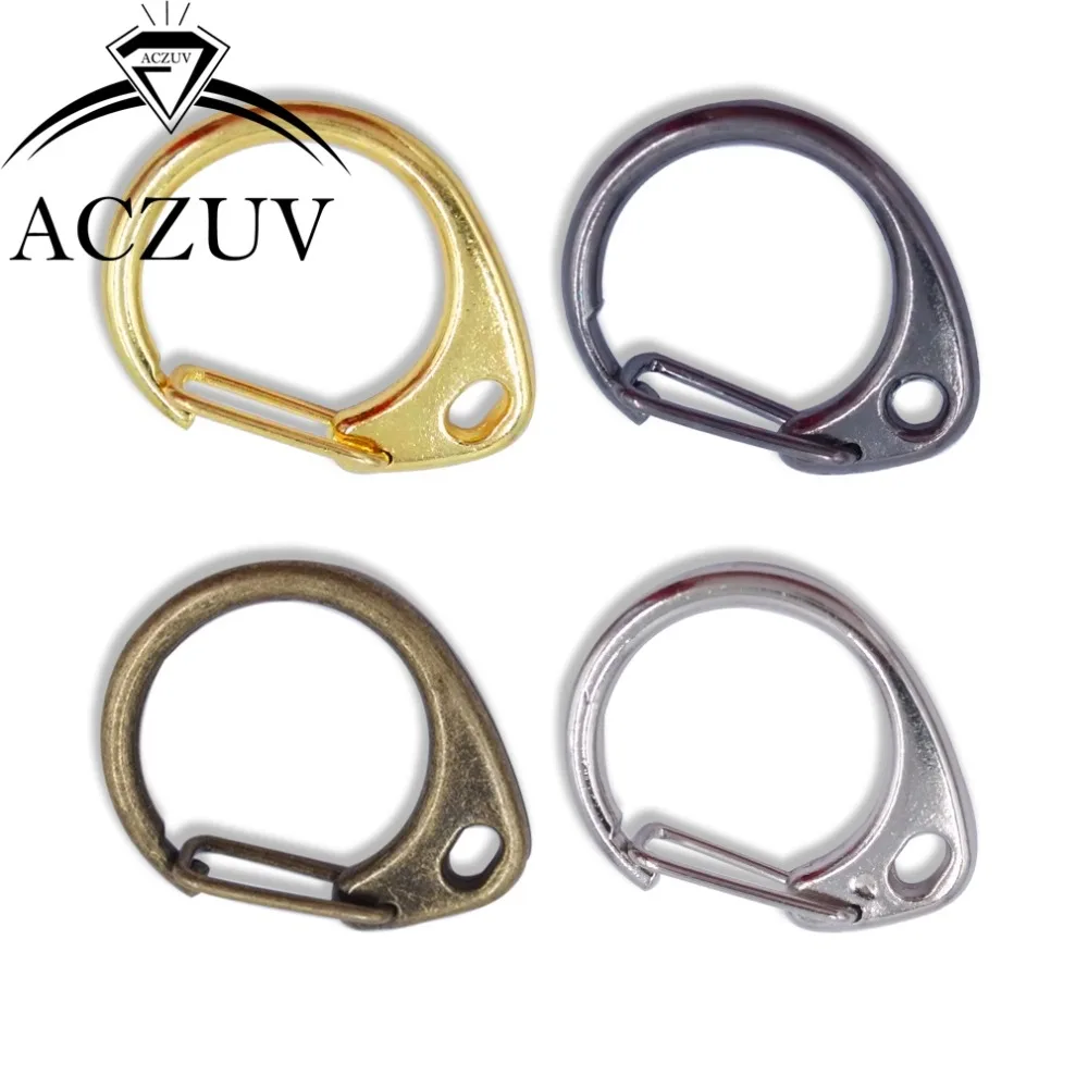 

1000PCS Lot Wholesale Dull Silver Gold Black Bronze Lobster Swivel Clasps For Key Ring Keychains DIY Accessories AZ001